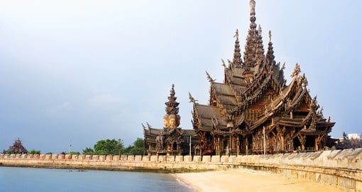 The Sanctuary of Truth is an extremely popular inclusion on Thailand tours.