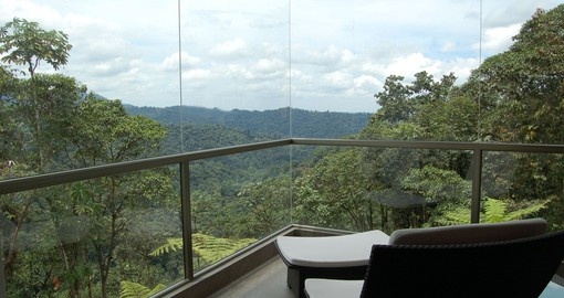 Enjoy the views over the cloud forest on your trip to Ecuador