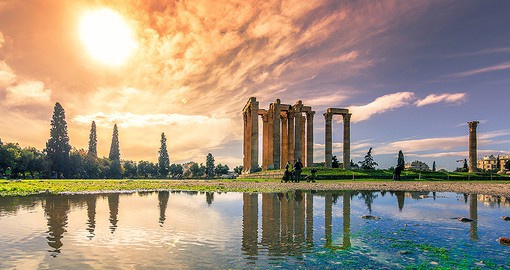 Say a prayer at the Temple of Olympian Zeus, one of the tallest sites of worship in the ancient world