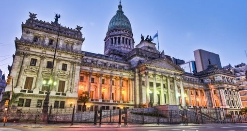 Argentina National Congress building facade