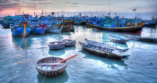 The marina at Phan Thiet is a great photo opportunity while on your Vietnam vacation.