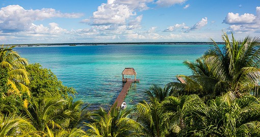 Bacalar, with it's Lago de Siete Colores or Lake of Seven Colors