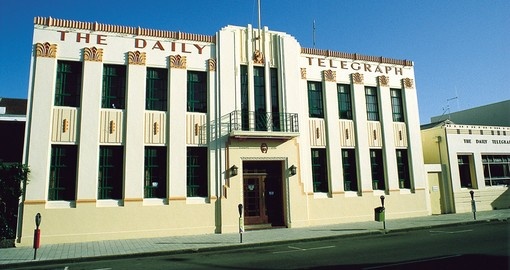 New Zealand's Art Deco city Napier, is a great photo destination while on your New Zealand vacation.