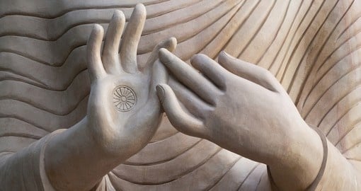 Two hands of Buddha