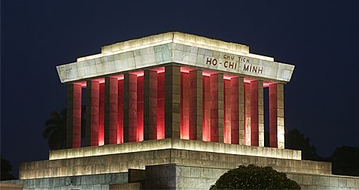 Ho Chi Minh Mausoleum is a very popular stop on a Vietnam vacation.