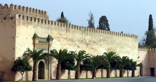 Fortified entrance to medina meknes