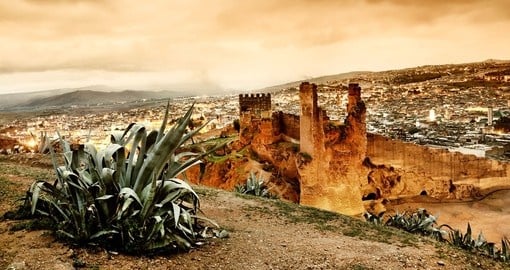 Experience Sunset over Fez during your next Morocco vacations.