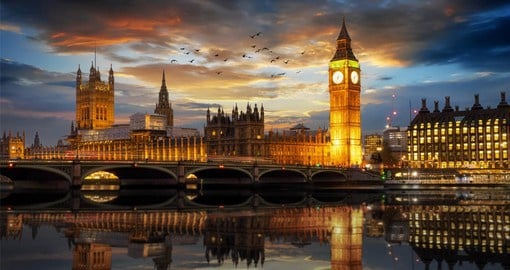 Westminster Palace, also referred to as the Houses of Parliament, is a Gothic style building and the seat of the UK's Government
