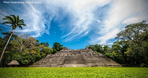 Impressive Caracol is the largest of the Mayan pyramids in Belize