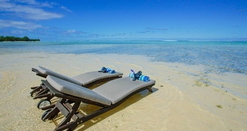 Enjoy beach time in the Cook Islands