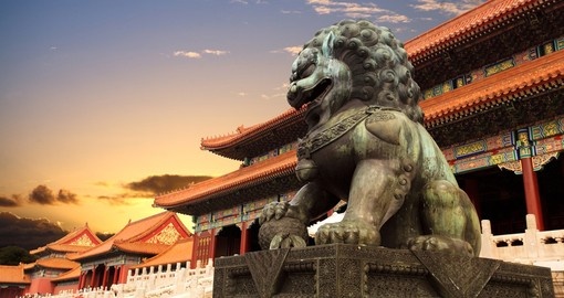Seeing the Forbidden City at sunset is a must for all China tours.