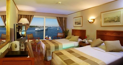 Cruise in comfort on the Nile River