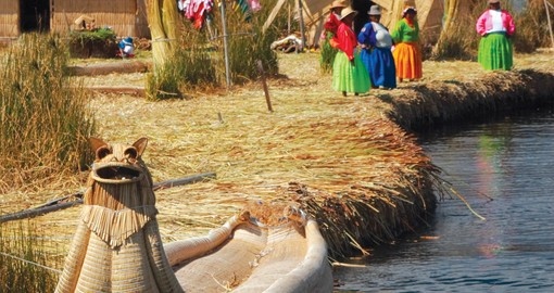 Visit Lake Titicaca's floating reed islands