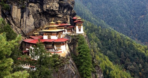 Tiger's Nest Monastery is a popular inclusion on Bhutan tours.