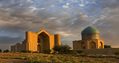 The Khoja Ahmed Yasawi Mausoleum is a must see attraction when you're on your Kazakhstan Vacation