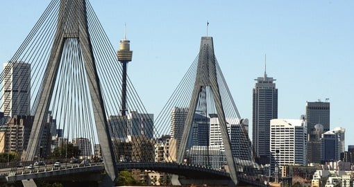 Experience the ANZAC Bridge in Sydney during your next Australia vacations.