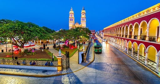 On the Gulf of Mexico, Campeche is known for its preserved baroque colonial buildings