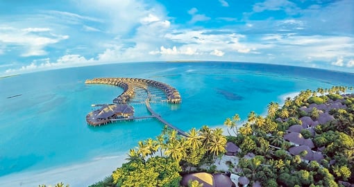 The luxurious Sun Siyam Iru Fushi is located on a private island