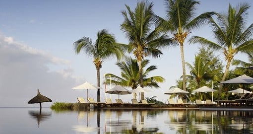 Beautiful tropical morning in Mauritius