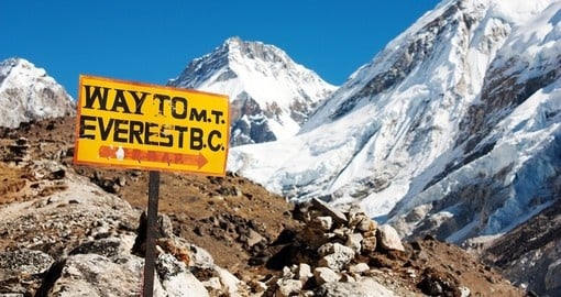 This way to Mount Everest base camp