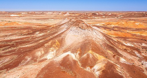 The lunar like landscape of Coober Pedy is Australia's opal capital