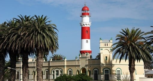 Enjoy beautiful view from the Lighthouse in Swakopmund during your next Namibia vacations.