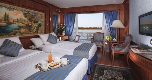 Experience all the amenities of the vessel on your next Egypt vacations.