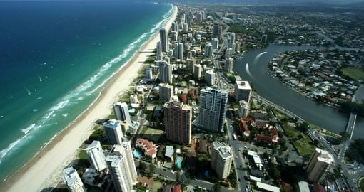 Aerial view of Gold Coast