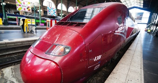 Thalys train at Gare du Nord, Paris
