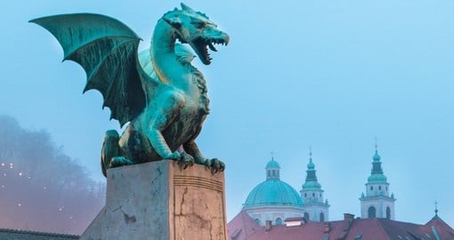 Dragon bridge in Ljubljana