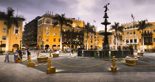Visit Main square in Lima on your next Peruvian vacation.