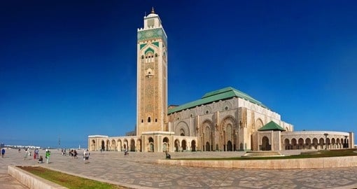 Hassan II mosque is included on all Casablanca tours.