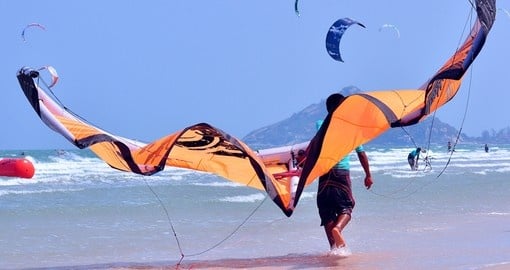 Try kite surfing in Hua Hin