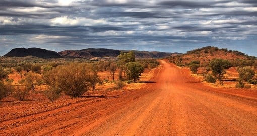 Experience the Outback scenery near Alice Springs on your next Australia tours.