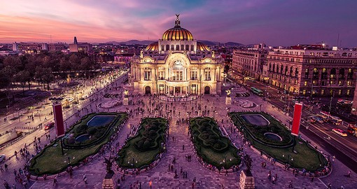 The neoclassical Palacio de Bellas Artes is Mexico City's premier concert hall