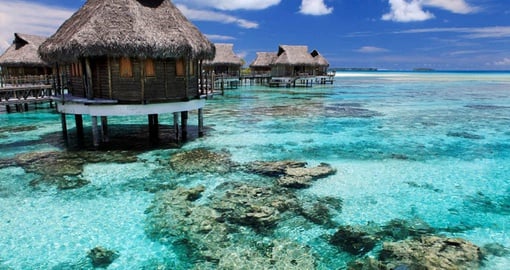 Tahiti is famous for overwater bungalows