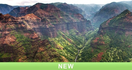 Glide into the "Garden Island" of Kauai to explore lush lands and dramatic cliffs worthy of a thousand photos.