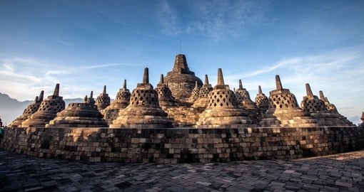 The famed Buddhist temple of Borobudur