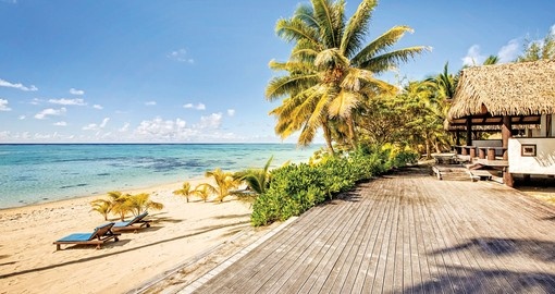 Tamanu Beach is one of your accommodation choices in this Cook Islands vacation package.