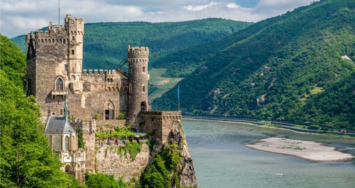 The 65km Rhine Gorge is lined with historic towns, castles and vineyards