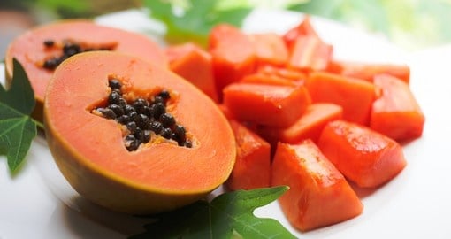 Papaya is used to prepare mapopo candy