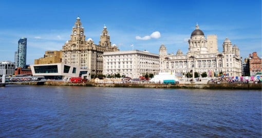 Visit the Three Graces in Manchester on your England vacation