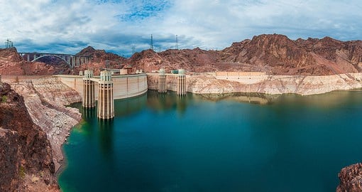 Constructed during the Great Depression, the Hoover Dam was dedicated in 1935 by President Franklin D. Roosevelt