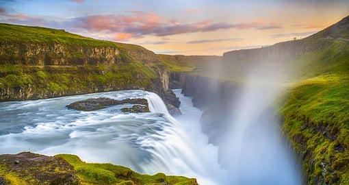 Visit Gullfoss waterfall on your Iceland Tour
