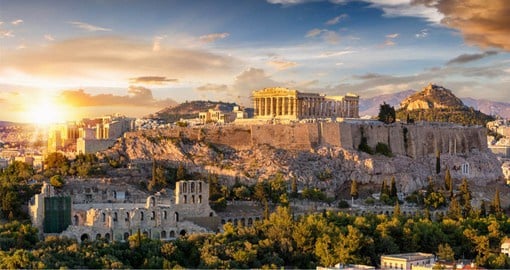 The magnificent Acropolis, visible from almost every part of Athens