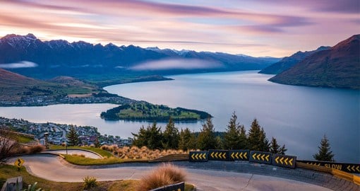 On the shores of Lake Wakatipu with the dramatic Southern Alps as a back drop , Queenstown is New Zealand's  Adventure capital