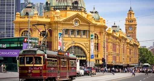 Flinders Street Station is used by thousands of people daily