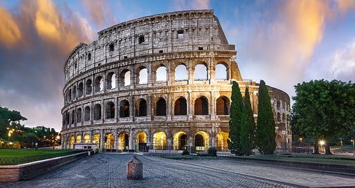 Walk through history while touring the magnificent Colosseum of Rome