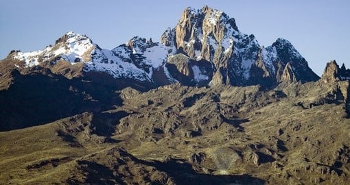 A brilliant view of Mount Kenya - always a great photo opportunity on your Kenyan safari.