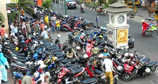 The preferred mode of transportation in Yogyakarta